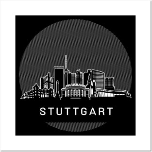 Stuttgart Germany Skyline Posters and Art